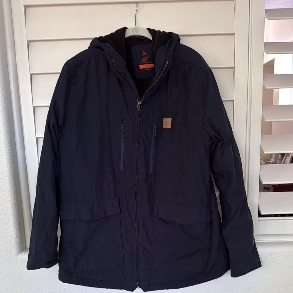 Men's Rip Curl Hooded Jacket- Large
